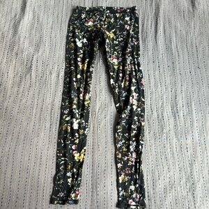 R13 black floral leggings